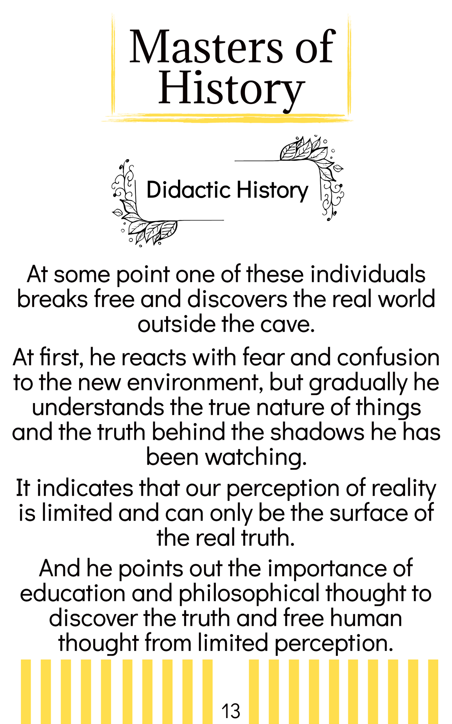Masters of History: Plato (English) E-Book