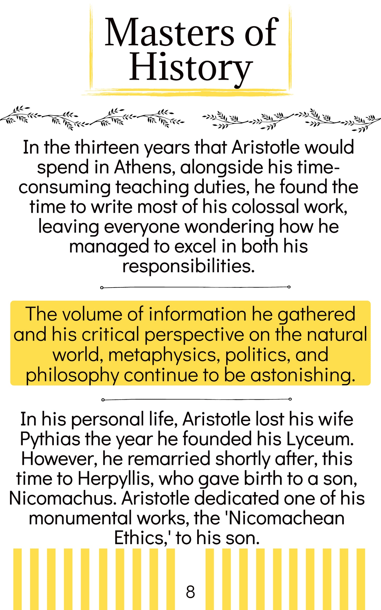 Masters of History: Aristotle (English) E-Book