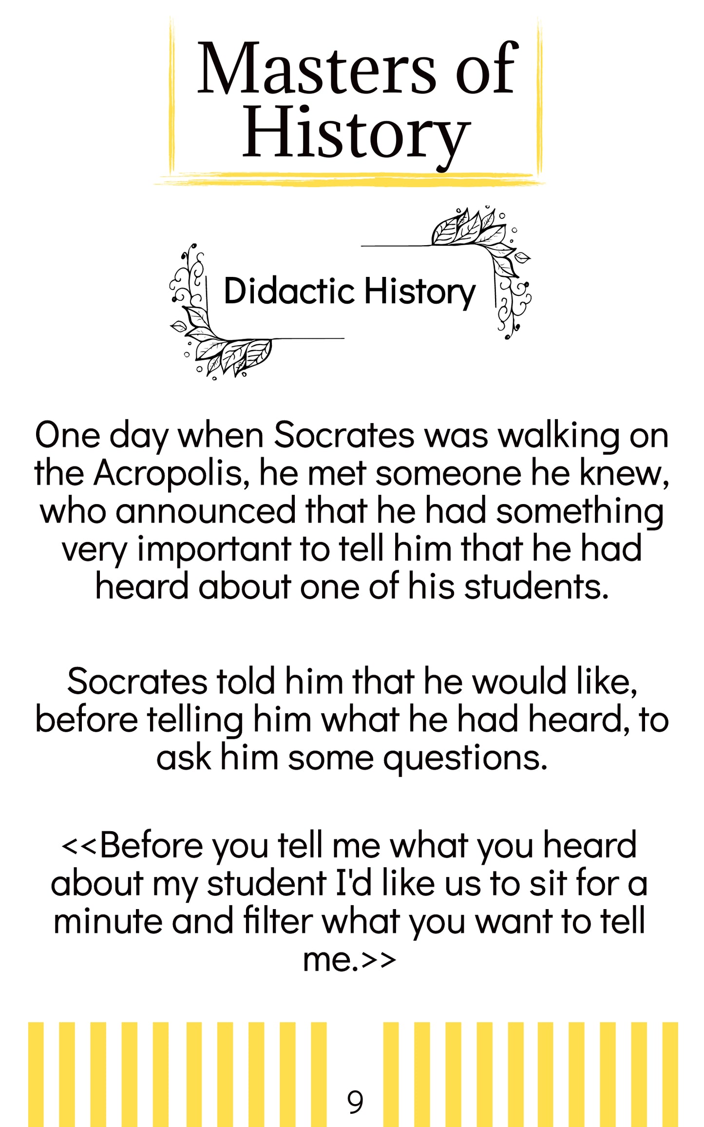 Masters of History: Socrates (English) E-Book