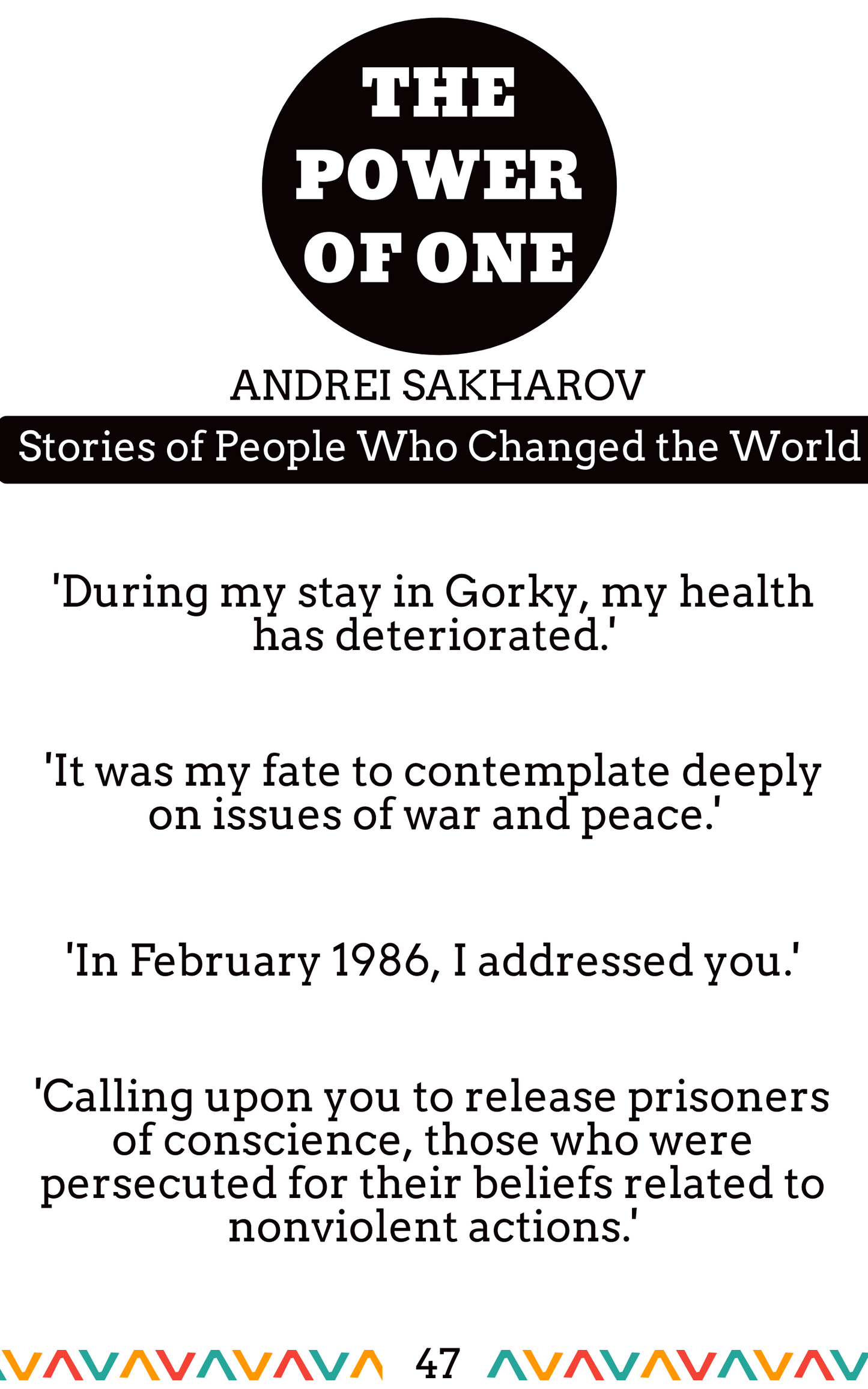 ANDREI SAKHAROV : Stories of People Who Changed the World (English) E-Book