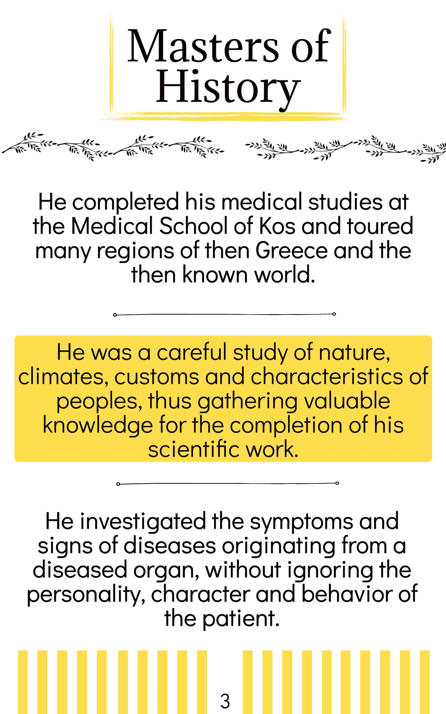 Masters of History: Hippocrates (English) E-Book
