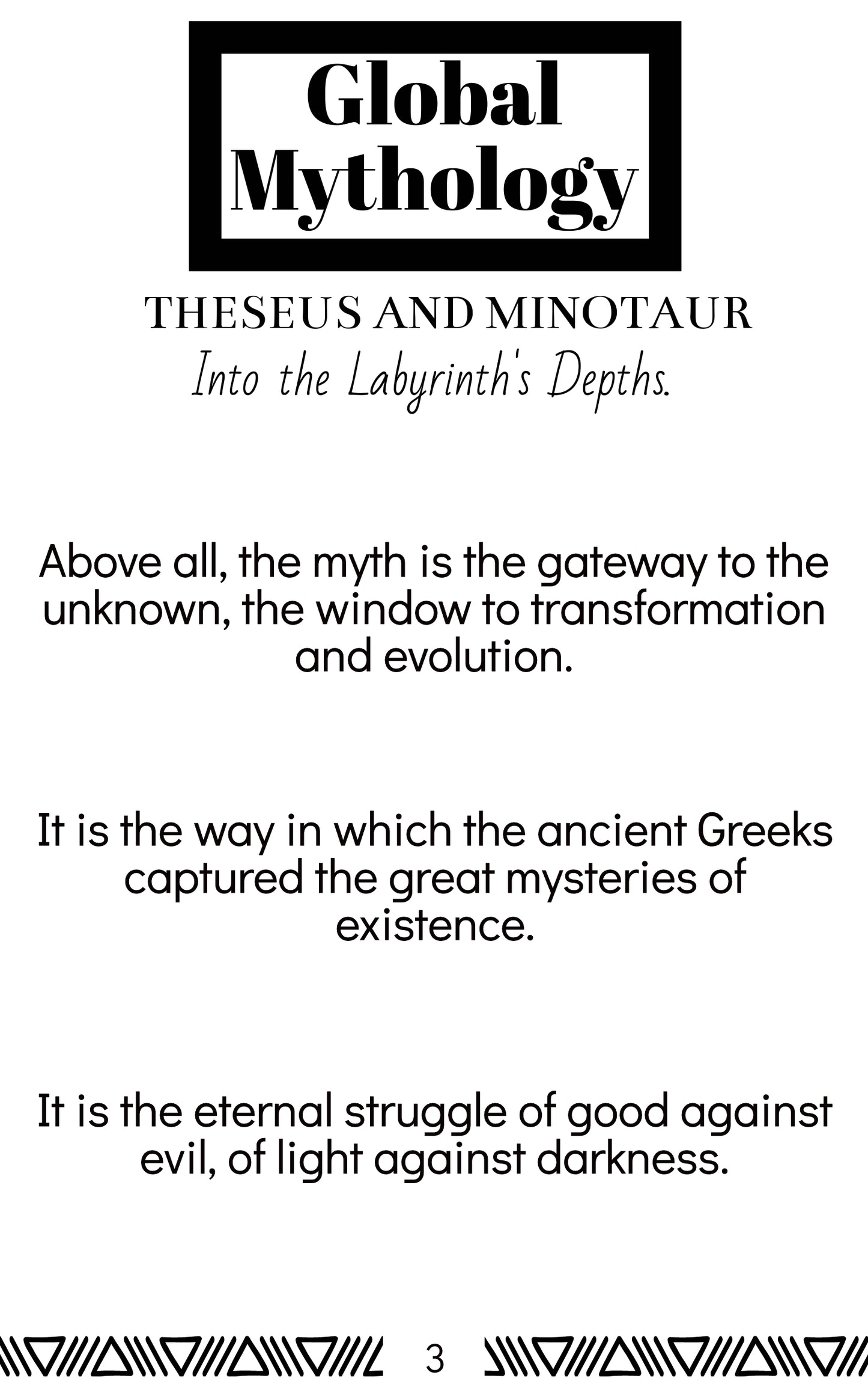 Theseus and Minotaur - Into the Labyrinth's Depths (English) E-Book