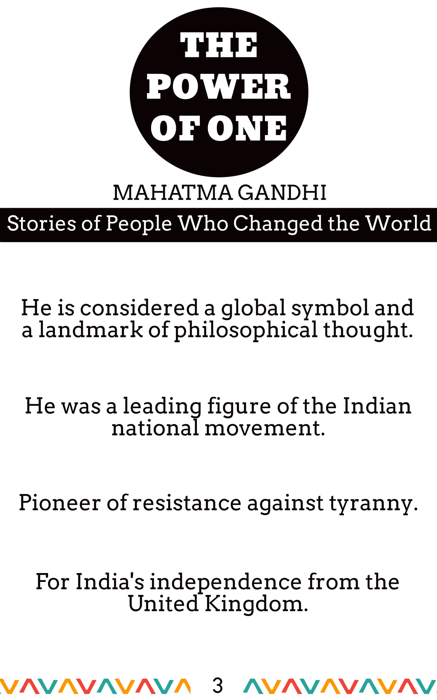 MAHATMA GANDHI : Stories of People Who Changed the World (English) E-Book
