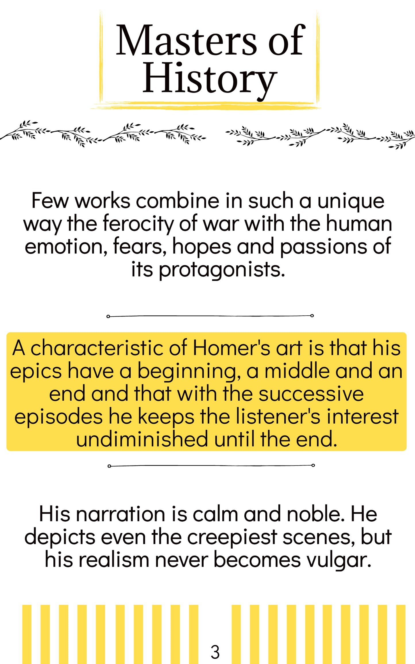 Masters of History: Homer (English) E-Book