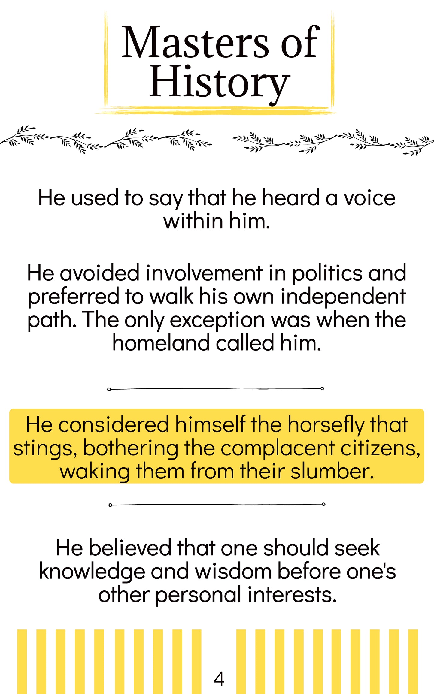 Masters of History: Socrates (English) E-Book